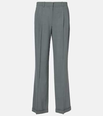 Everhart wool-blend gabardine straight pants | The Row