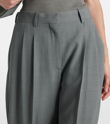 Everhart wool-blend gabardine straight pants | The Row