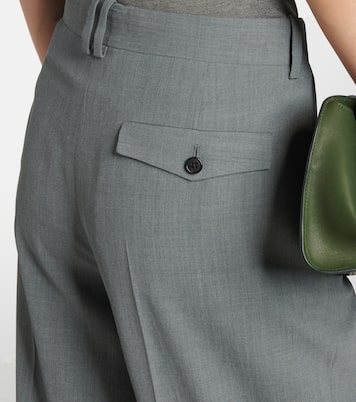 Everhart wool-blend gabardine straight pants | The Row