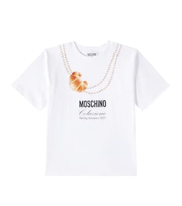 Camiseta en jersey de algodón estampada | Moschino Kids
