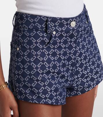Short 4G Monogram 72 en jean | Givenchy