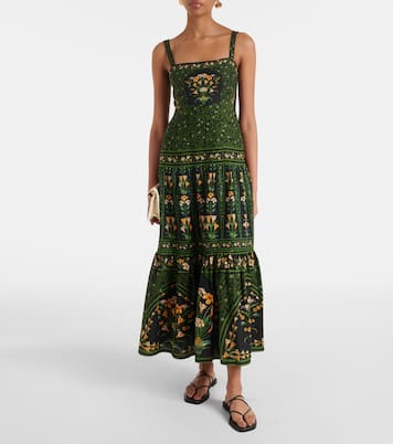 Robe longue Flowers Arch en coton | Farm Rio