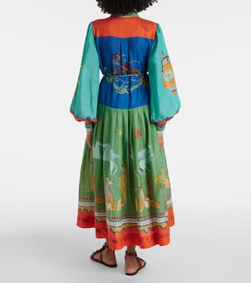 Maxikleid Surrealist aus Baumwolle | Alémais