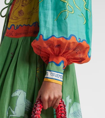 Maxikleid Surrealist aus Baumwolle | Alémais