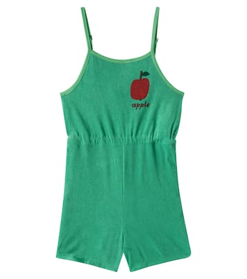 Apple cotton-blend playsuit | Jellymallow
