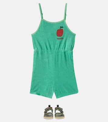 Apple cotton-blend playsuit | Jellymallow