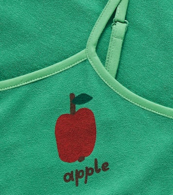 Apple cotton-blend playsuit | Jellymallow