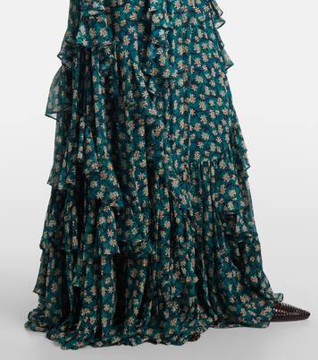 Abito lungo Florella in georgette | Ulla Johnson