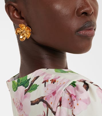 أقراط للأذن Cherry Blossom Small  | Oscar de la Renta