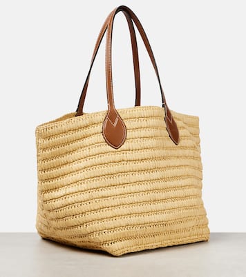 Tote Summer Large aus Raffiabast mit Leder | Gucci