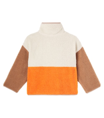 Colorblocked logo teddy jacket | Dolce&Gabbana Kids