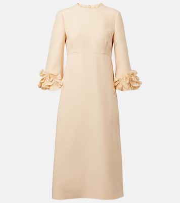 Ruffled Crêpe Couture midi dress | Valentino