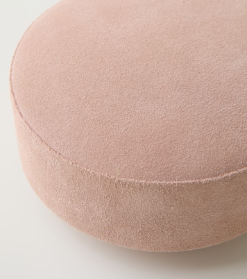 Pastille suede and wood container | Michaël Verheyden