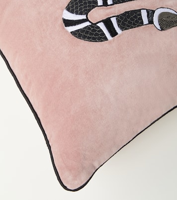 Cuscino in velluto di cotone ricamato | Les-Ottomans