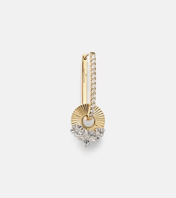Boucle d’oreille unique en or 18 ct et diamants | FoundRae