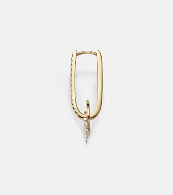 Boucle d’oreille unique en or 18 ct et diamants | FoundRae