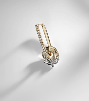 Boucle d’oreille unique en or 18 ct et diamants | FoundRae