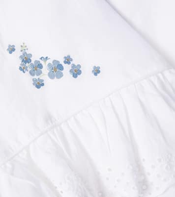 Floral ruffled cotton top | Konges Sløjd