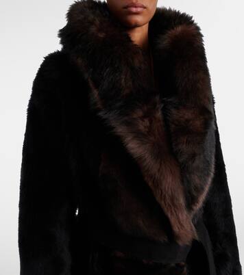 Geoff shearling wrap coat | Altuzarra