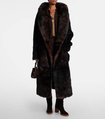 Geoff shearling wrap coat | Altuzarra