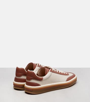 Tennis Walk leather-trimmed sneakers | Loro Piana