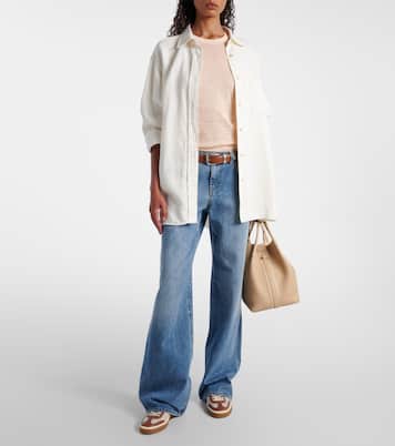 Tennis Walk leather-trimmed sneakers | Loro Piana