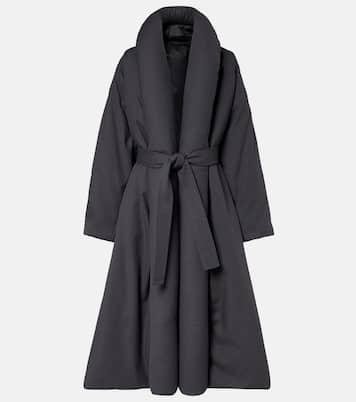 Padded technical cotton wrap coat | Alaïa