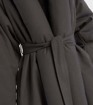 Padded technical cotton wrap coat | Alaïa