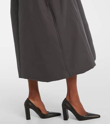 Padded technical cotton wrap coat | Alaïa