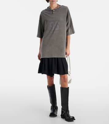 Ennie logo cotton minidress | Acne Studios