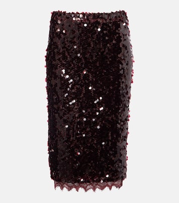 Opaline sequined midi skirt | Christopher Esber
