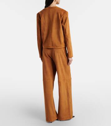 Mytheo suede wide-leg pants | Stouls