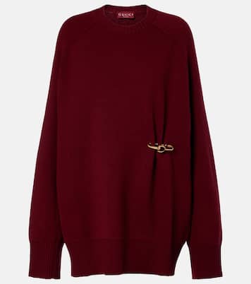 Gathered wool and cashmere sweater | Gucci