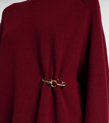 Gathered wool and cashmere sweater | Gucci