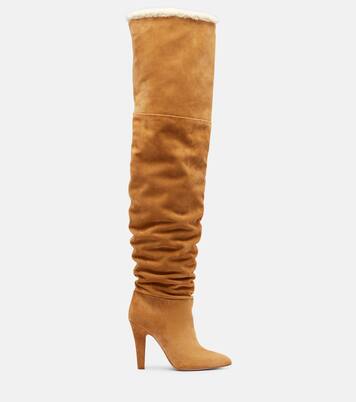 Overknee-Stiefel Elsa 100 aus Veloursleder | Paris Texas