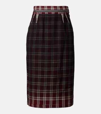 Checked pencil skirt | Maison Margiela