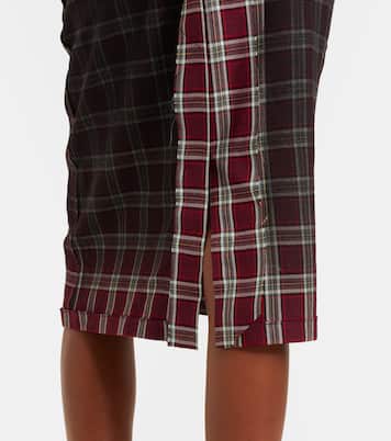 Checked pencil skirt | Maison Margiela