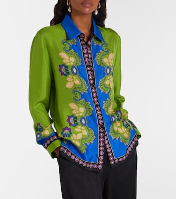 Chemise Boy imprimée en soie | La DoubleJ