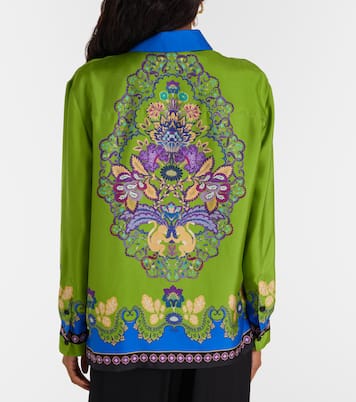 Chemise Boy imprimée en soie | La DoubleJ