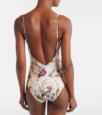 Patience floral gathered swimsuit | Zimmermann