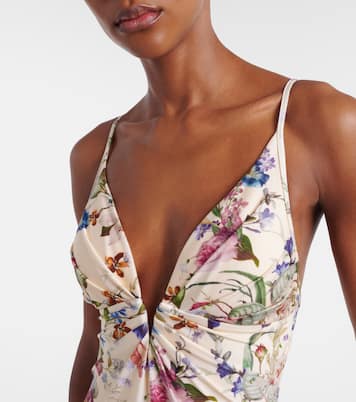 Patience floral gathered swimsuit | Zimmermann