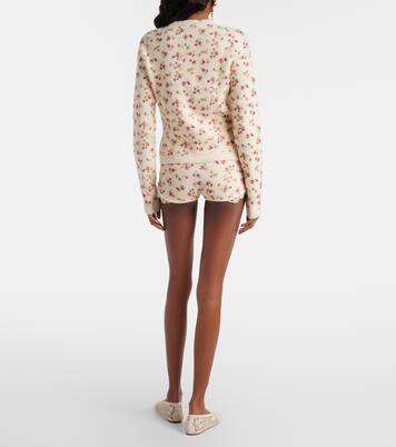 Floral wool, silk, and cashmere shorts | Magda Butrym