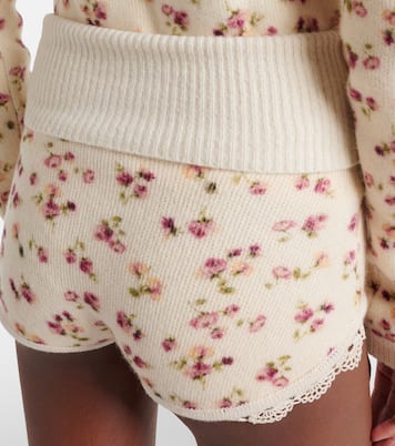 Floral wool, silk, and cashmere shorts | Magda Butrym