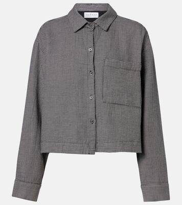 Adeline houndstooth cotton shirt | Velvet