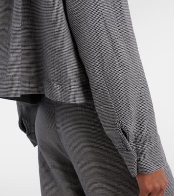 Adeline houndstooth cotton shirt | Velvet