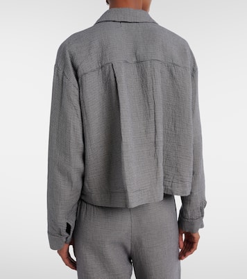 Adeline houndstooth cotton shirt | Velvet