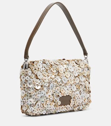 Timmy button-embellished shoulder bag | Staud