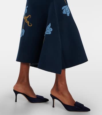 Floral jacquard midi skirt | Erdem