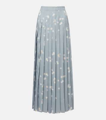 Monti floral pleated midi skirt | Altuzarra