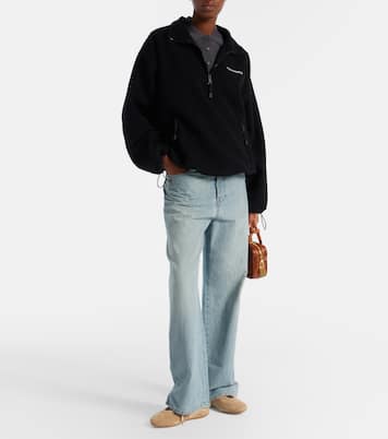 Logo wool polo sweater | Miu Miu